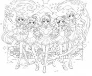 Coloriage L'unit&eacute; de Glitter Force