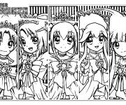 Coloriage Les filles sorci&egrave;res majeurs de Glitter Forc