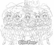 Coloriage Les guerri&egrave;res scintillantes