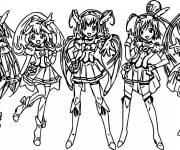 Coloriage Les stars de Glitter Force