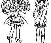 Coloriage Lily et Noa de Glitter Force