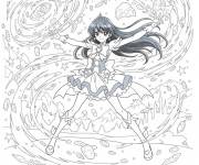 Coloriage Rayonnement de Chloe de Glitter Force