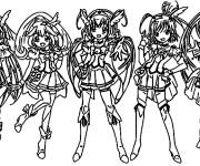 Coloriage Tous les f&eacute;e de Glitter Force