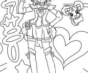 Coloriage Yayoi Kise de Glitter Force