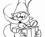 Coloriage Cadeau de Gnomes