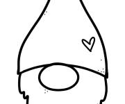 Coloriage gnome facile