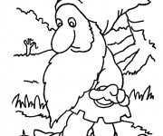 Coloriage et dessins gratuit Gnomes trouve un diamant à imprimer