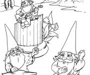 Coloriage Les gnomes aiment la musique