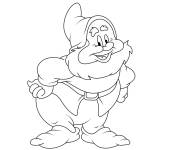 Coloriage Un des 7 nains de blanche neige