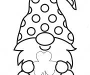 Coloriage un gnome mignon