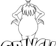 Coloriage Affiche de dessin anim&eacute; Grinch