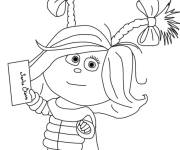 Coloriage Candy a re&ccedil;u la lettre du p&egrave;re noel