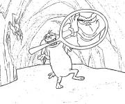 Coloriage Grinch dans la cave