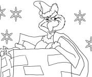 Coloriage Grinch dans la pipe