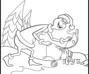 Coloriage Grinch et son plan avec son chien Max