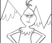 Coloriage Grinch malheureux