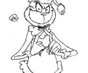 Coloriage La r&eacute;flexion Grinch