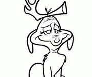Coloriage Le chien Max, l'ami de Grinch