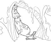 Coloriage Le Grinch dans une grotte