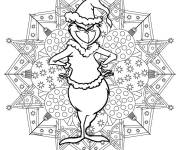 Coloriage Mandala Grinch
