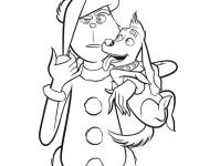 Coloriage Max, l'ami fid&egrave;le de Grinch