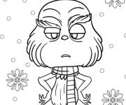 Coloriage Petit Grinch avec le regard mignon