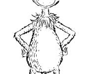 Coloriage Portrait du personnage Grinch