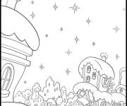 Coloriage Ville de Grinch d&rsquo;hiver