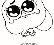 Coloriage Anais kawaii de Gumball