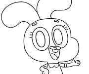 Coloriage Ana&iuml;s vous attends pour la colorier