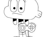 Coloriage Darwin qui fait rire