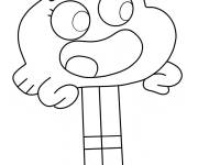 Coloriage Darwin Watterson Mignon