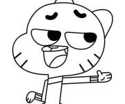 Coloriage et dessins gratuit Gumball et le monde incredible à imprimer