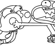 Coloriage et dessins gratuit Gumball et sa s&oelig;ur à imprimer