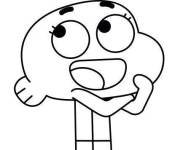 Coloriage et dessins gratuit L'ami de Gumball à imprimer