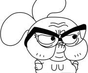 Coloriage La grand-m&egrave;re de Gumball