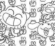 Coloriage Le monde incroyable de Gumball