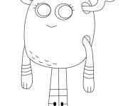 Coloriage Polly de Gumball simple