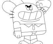 Coloriage Richard, le lapin rose