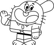 Coloriage Richard Watterson de Gumball
