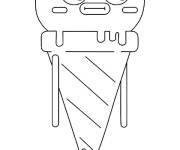Coloriage Sara comme cornet de glace de Gmball