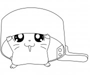 Coloriage Dessin hamster facile