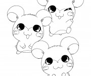 Coloriage Dessin Hamtaro simple