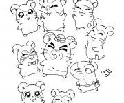 Coloriage Hamtaro 54