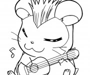 Coloriage et dessins gratuit Hamtaro Babos à imprimer