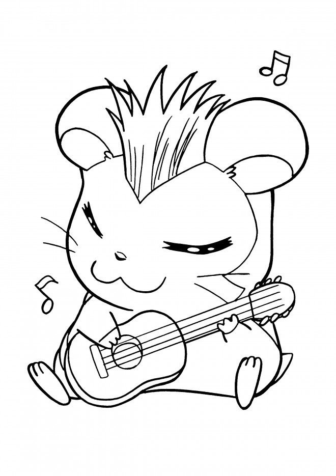 Download Coloriage Hamtaro Babos dessin gratuit à imprimer