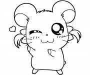 Coloriage Hamtaro Bijou gratuit