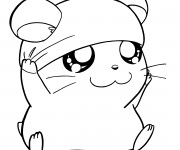 Coloriage et dessins gratuit Hamtaro Chapo à imprimer