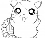 Coloriage Hamtaro dessin animé