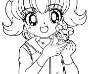 Coloriage Hamtaro et Laura